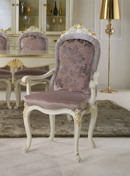 5484 - Fabric chair with armrests by Tarocco Vaccari Group - view 3